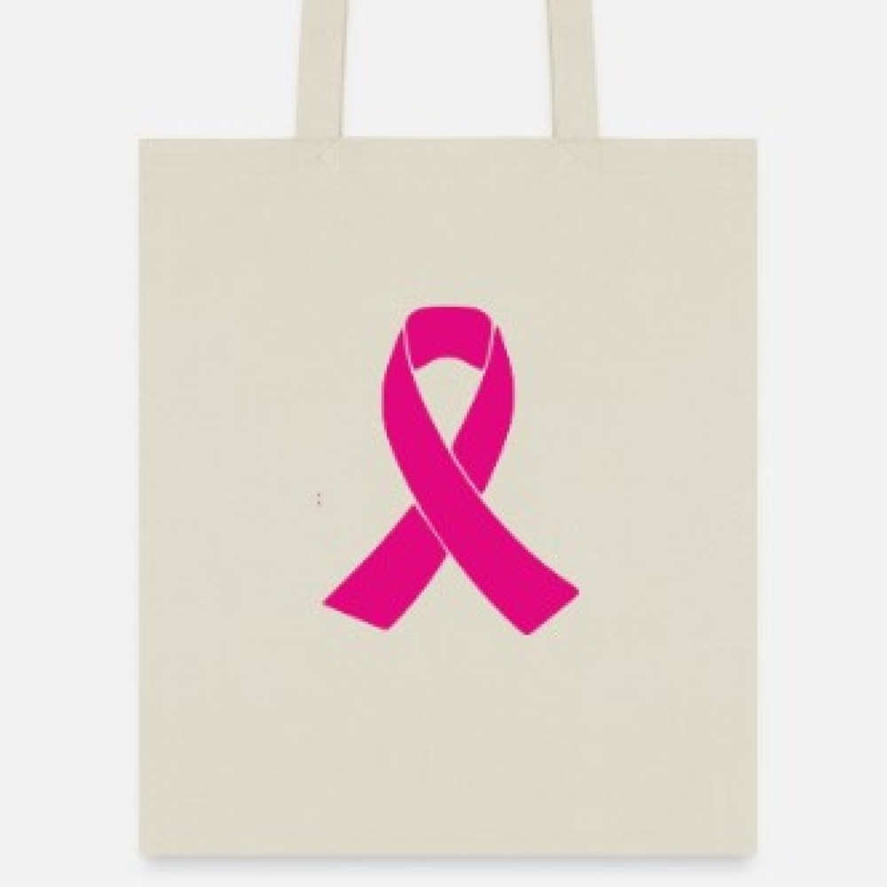 Cancer Ribbon tote bag